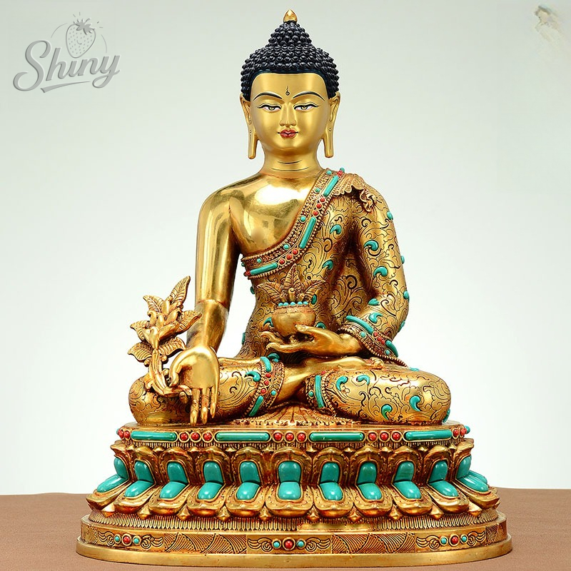 Longevity Health & Wellness Hotel - Tibet Buddha Statue Bronze Gilded Tathagata