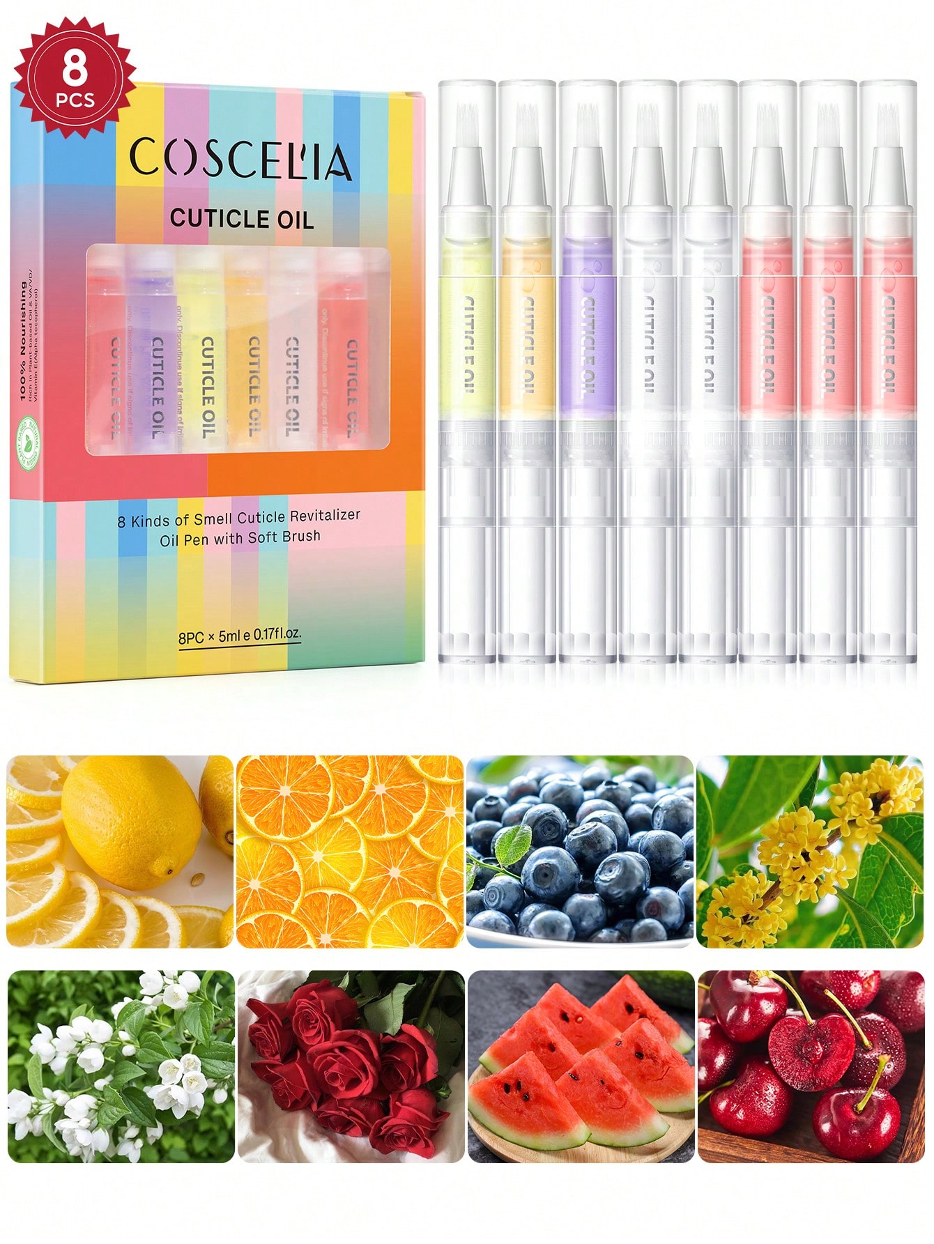 Health & Wellness Kuala Lumpur Reviews - coscelia 1/4/5/8/16PCS 5ML Nail Cuticle Oil