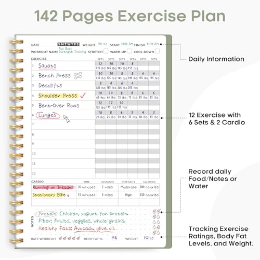 Fitness Workout Journal for Wo - Fitness Journal Planner incelemesi ve fiyatı