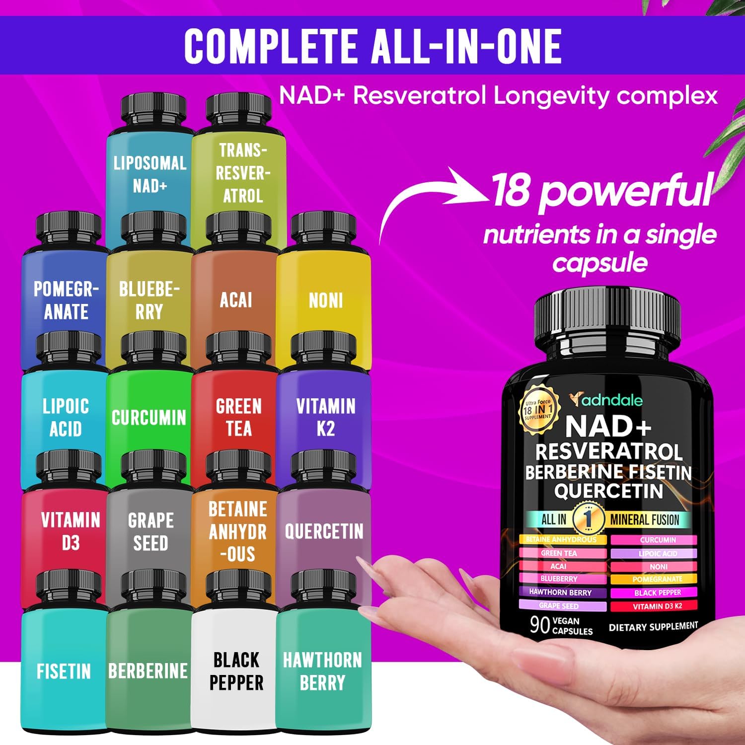 90pcs NAD Supplement - Longevi - Longevity Health & Wellness Hotel incelemesi ve fiyatı
