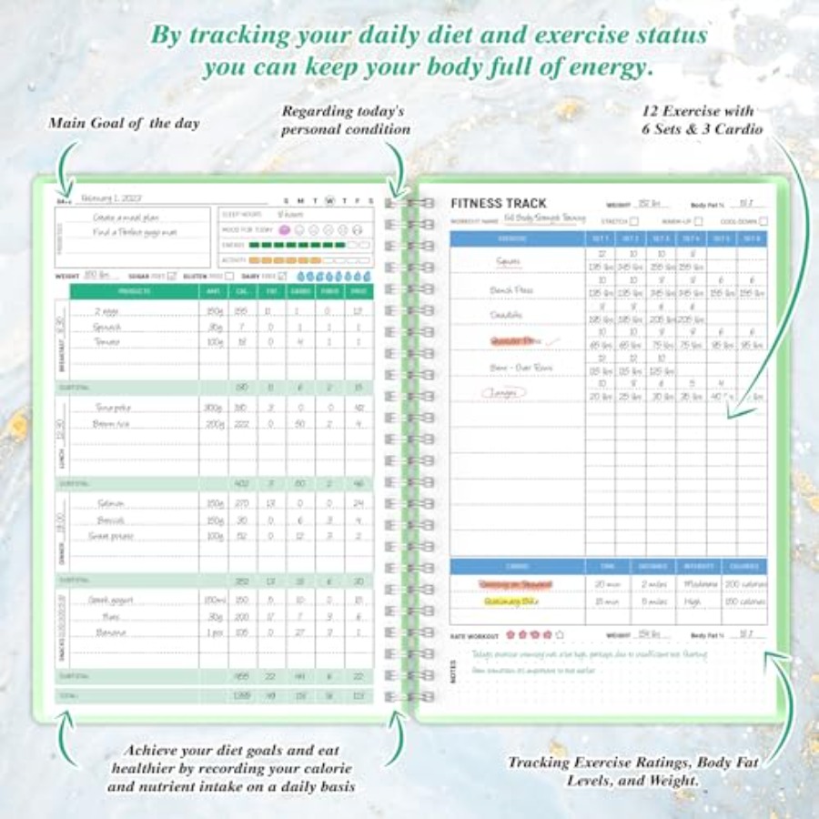 Wellness Planner and Fitness L - Health Wellness Journal Weight Loss incelemesi ve fiyatı