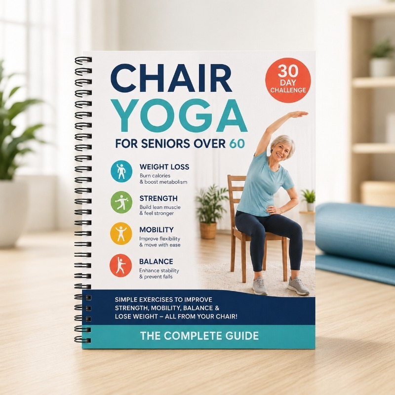 30 Day Chair Yoga Training Gui - Fitness Journal Planner incelemesi ve fiyatı