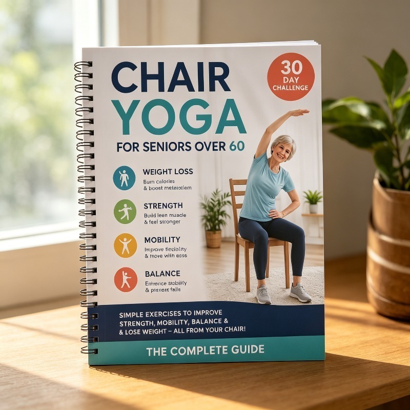 30 Day Chair Yoga Training Gui - Fitness Journal Planner incelemesi ve fiyatı