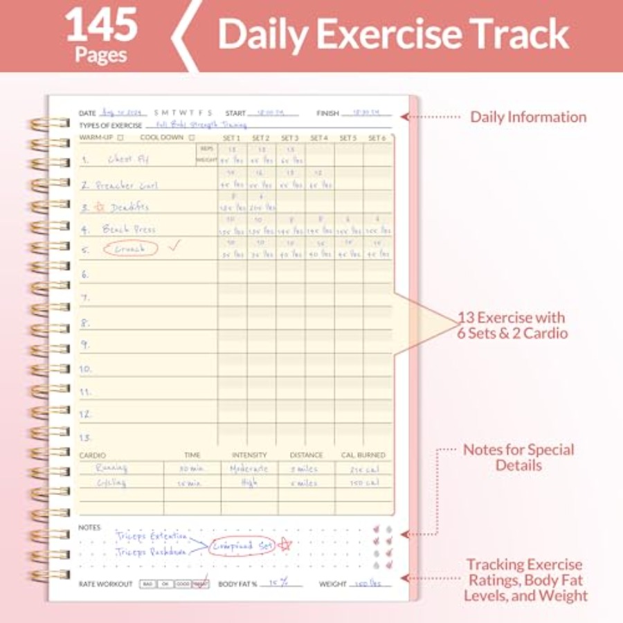 Fitness Journal Workout Planne - Fitness Journal Planner incelemesi ve fiyatı