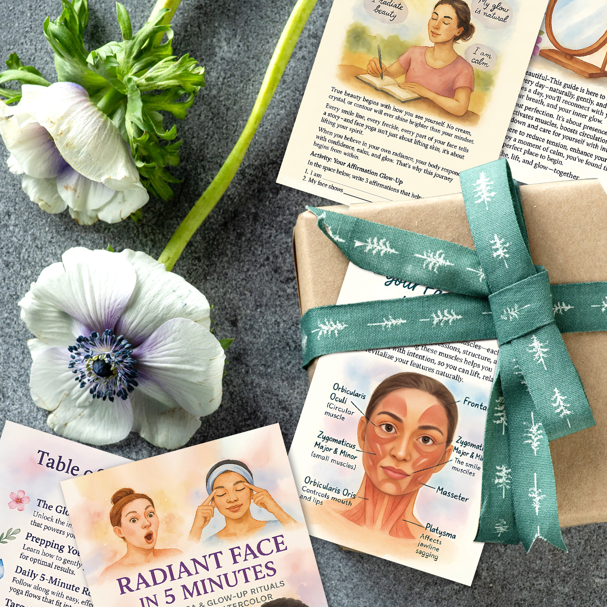 24pcs Radiant Face Yoga Cards, - Health Within Wellness Center incelemesi ve fiyatı