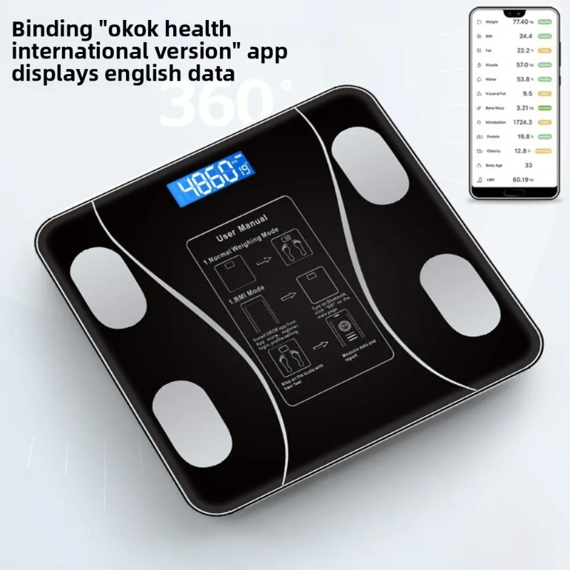 26X26cm Rechargeable Model Sma - Digital Body Weight Scale incelemesi ve fiyatı