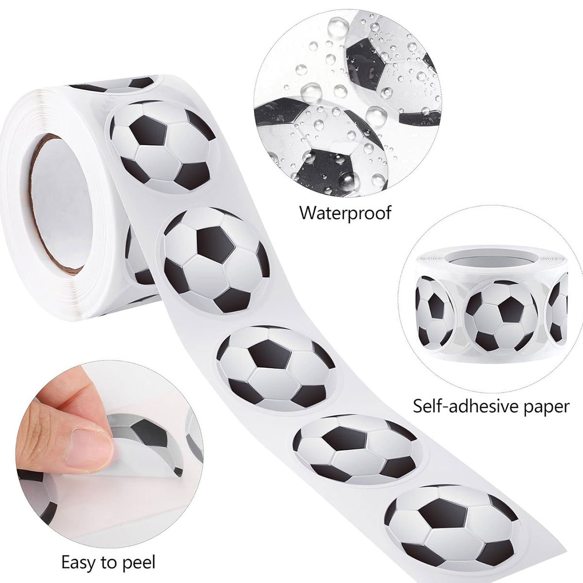100-500pcs Footballs Stickers  - Fitness Journal Planner incelemesi ve fiyatı