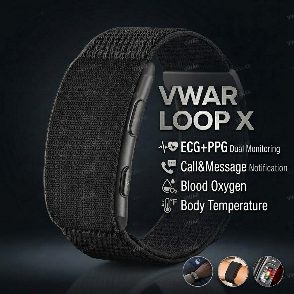 VWAR LOOP X ECG Smart Bracelet - Xbody Health & Wellness Wayne Nj incelemesi ve fiyatı